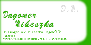 dagomer mikeszka business card